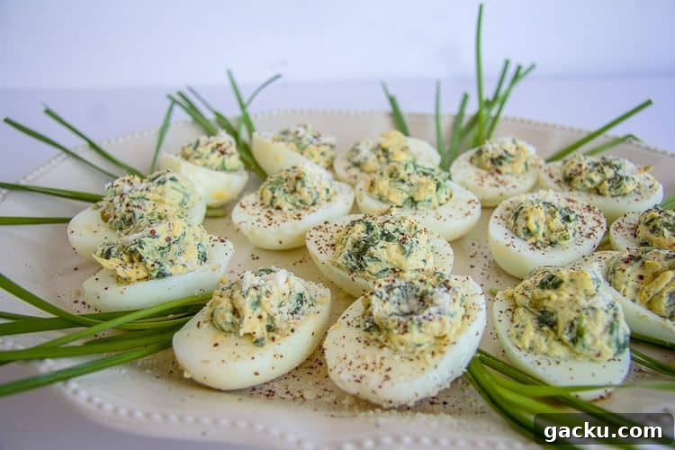 Keto Spinach and Artichoke Deviled Eggs Recipe 2 spinach artichoke keto deviled eggs
