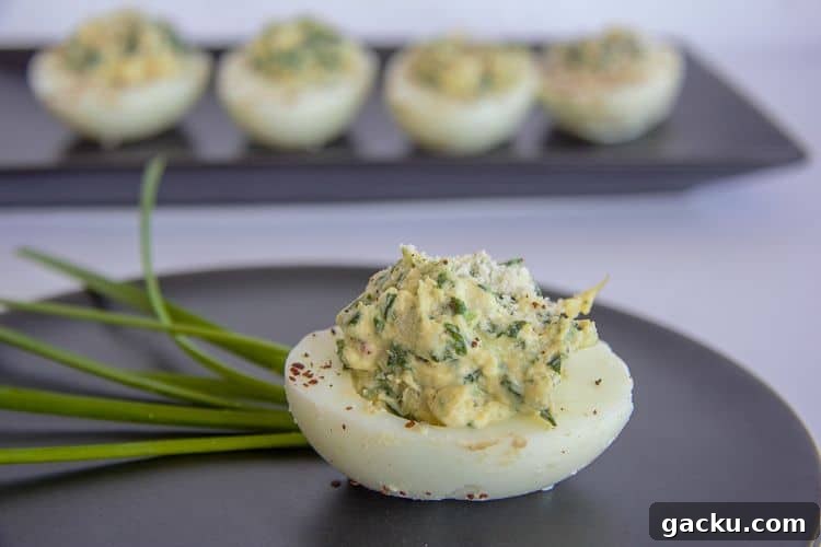 Keto Spinach and Artichoke Deviled Eggs Recipe 3 keto deviled eggs