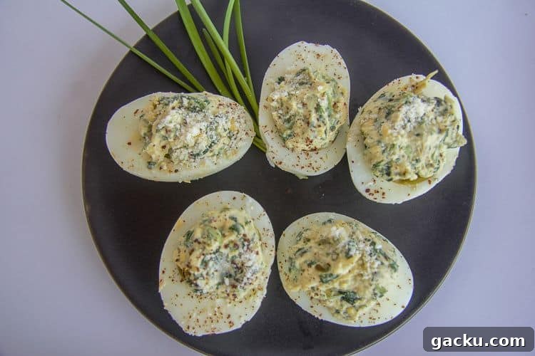 Keto Spinach and Artichoke Deviled Eggs Recipe 4 keto spinach artichoke deviled eggs
