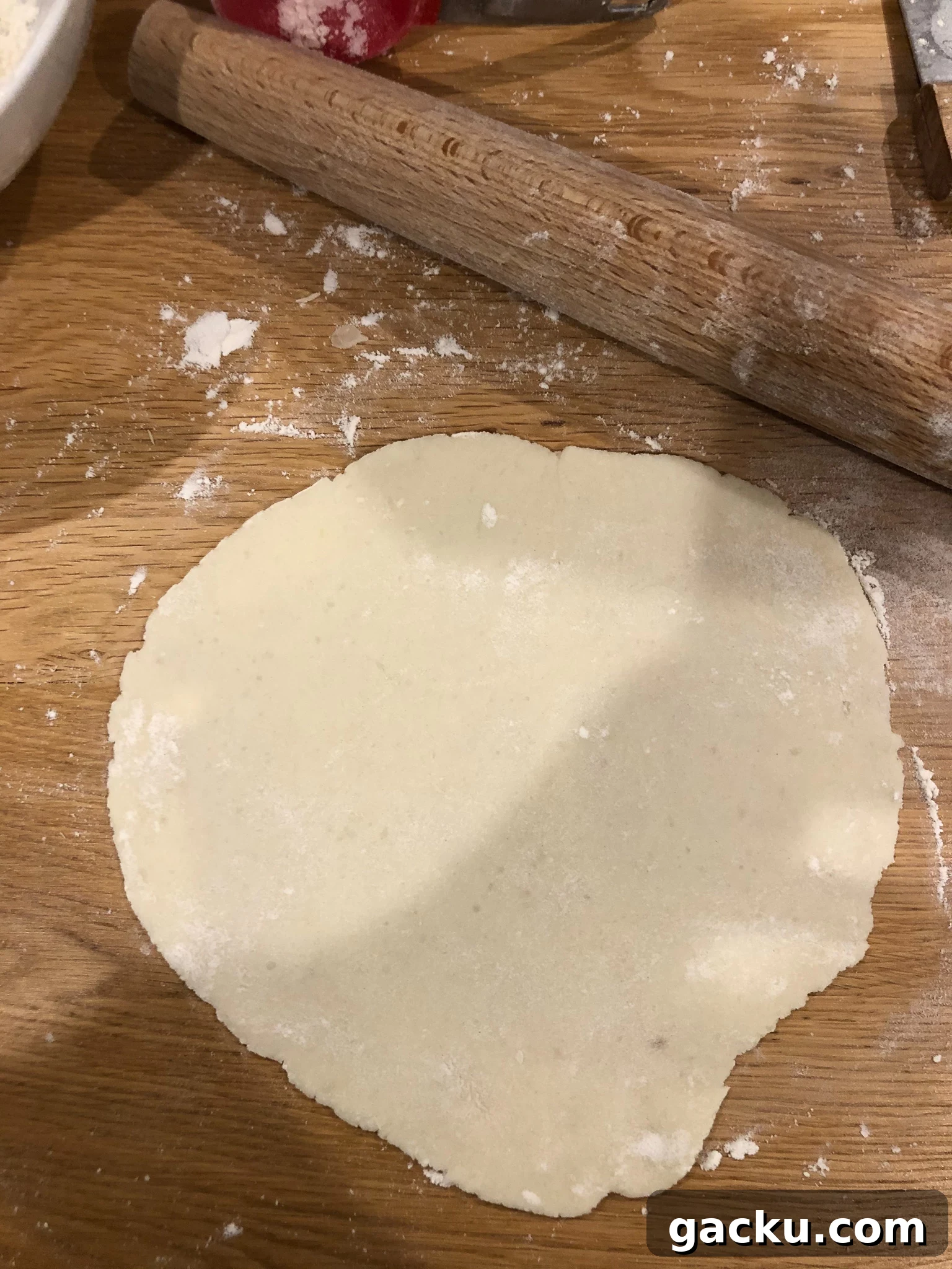 How to Make Traditional Norwegian Lefse: Potato Flatbread Recipe 12 Dough rolled out into a flatbread