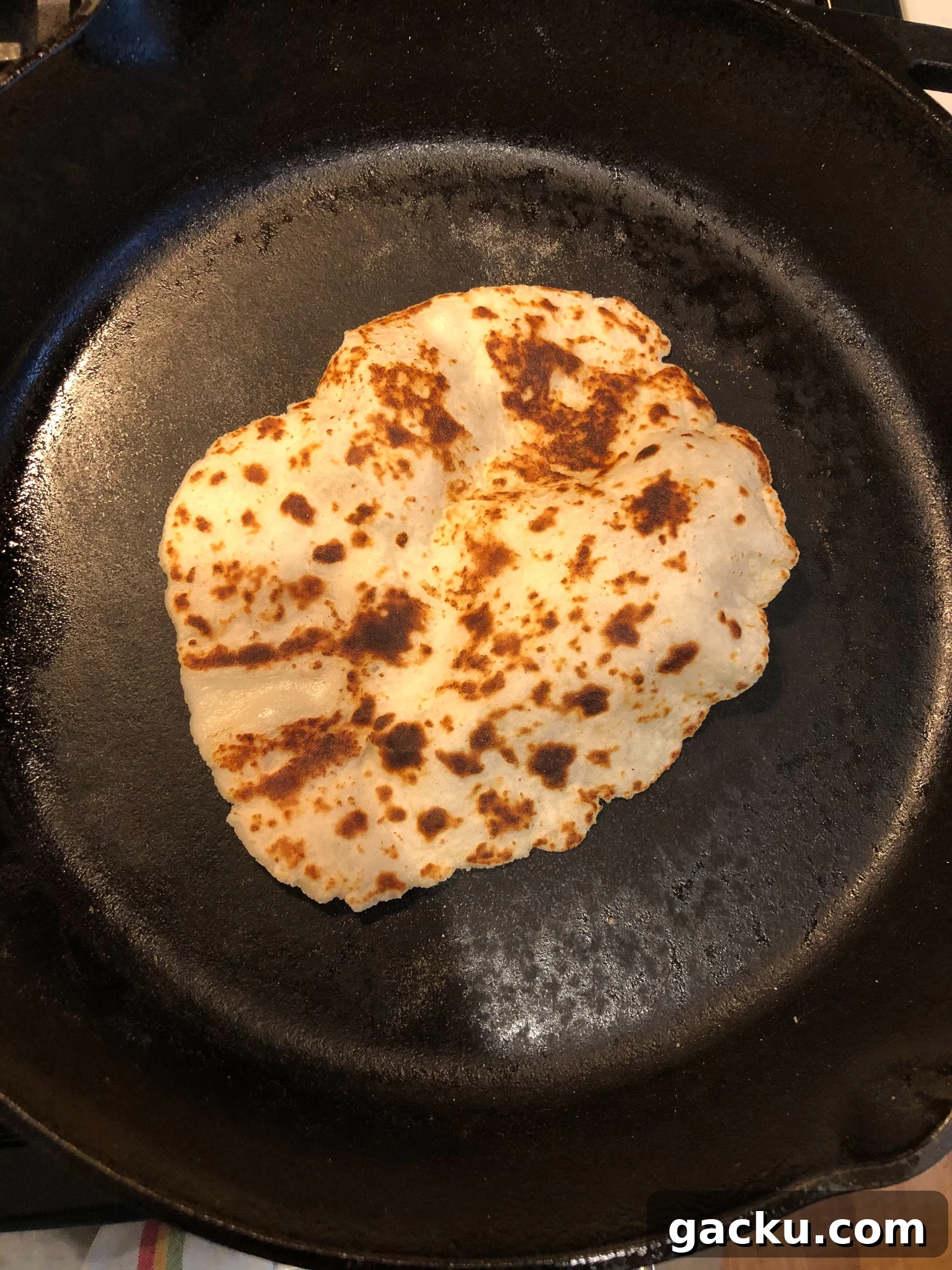 How to Make Traditional Norwegian Lefse: Potato Flatbread Recipe 14 Flatbreads cooking on the second side