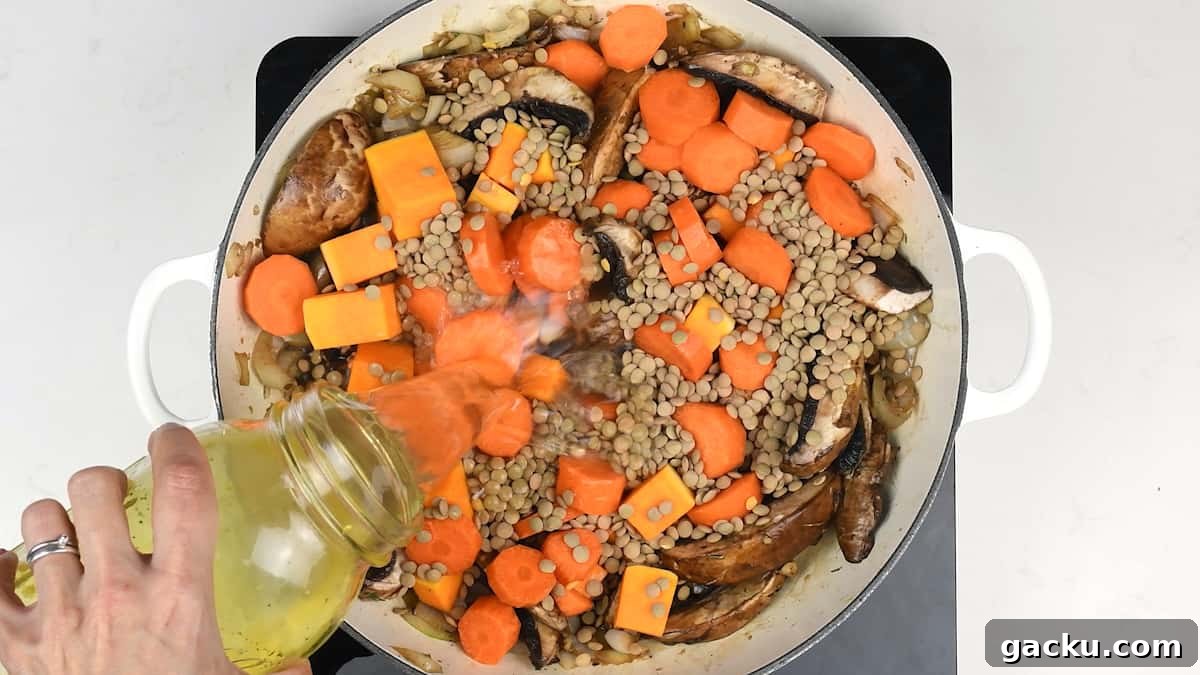 Comforting Vegan Lentil and Root Vegetable Stew 8 img 21680 7