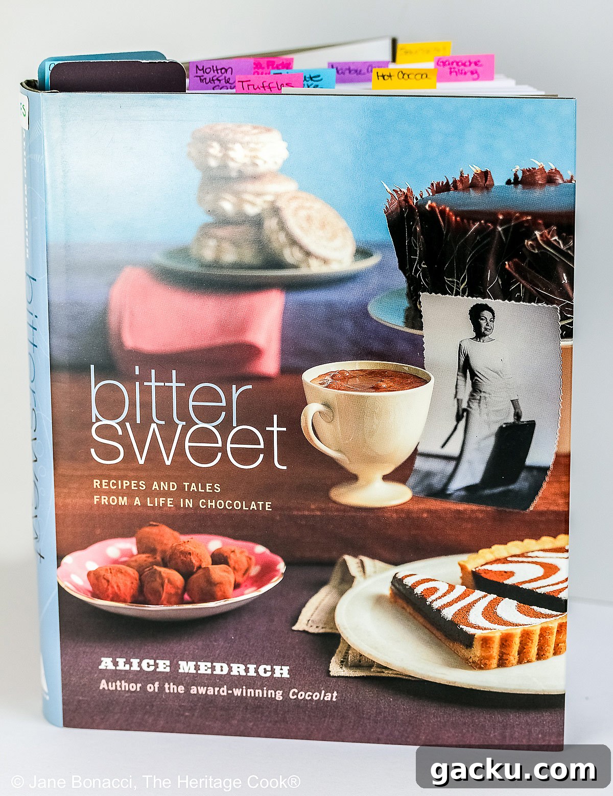 A copy of the "Bittersweet" cookbook by Alice Medrich. 