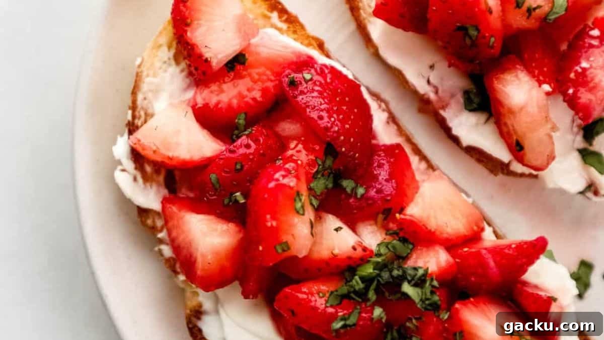 Delicious Breakfast Ideas to Transform Your Mornings 2 Cream Cheese on Toast with Strawberries