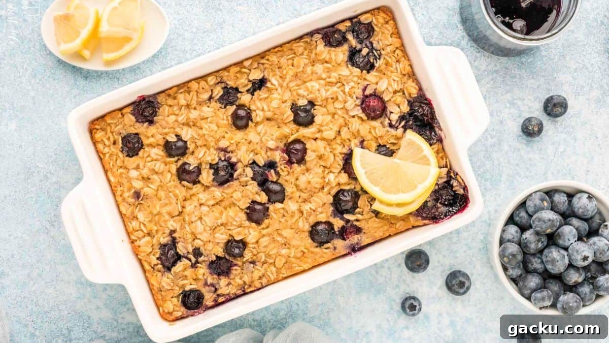 Delicious Breakfast Ideas to Transform Your Mornings 11 Healthy Lemon Blueberry Baked Oatmeal
