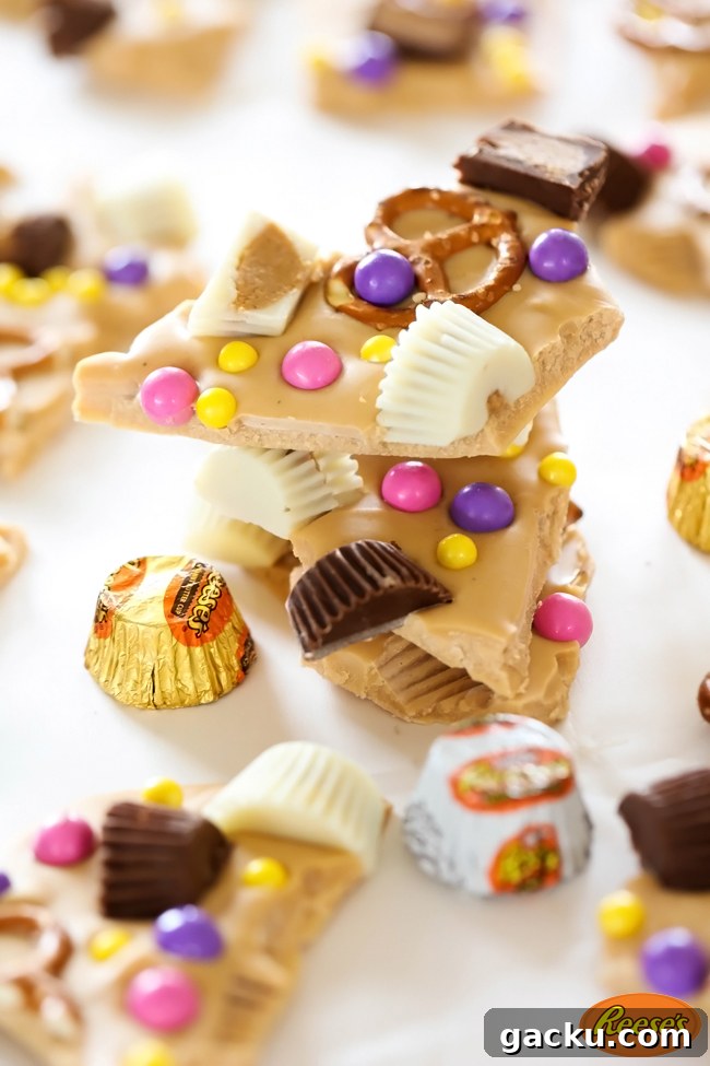 Reese’s Chocolate Peanut Butter Bunny Bark Recipe 2 REESE'S Chocolate Peanut Butter BUNNY BARK