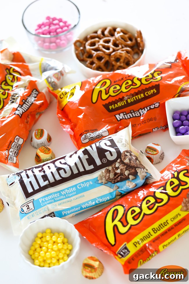 Reese’s Chocolate Peanut Butter Bunny Bark Recipe 3 Ingredients for REESE'S Chocolate Peanut Butter BUNNY BARK