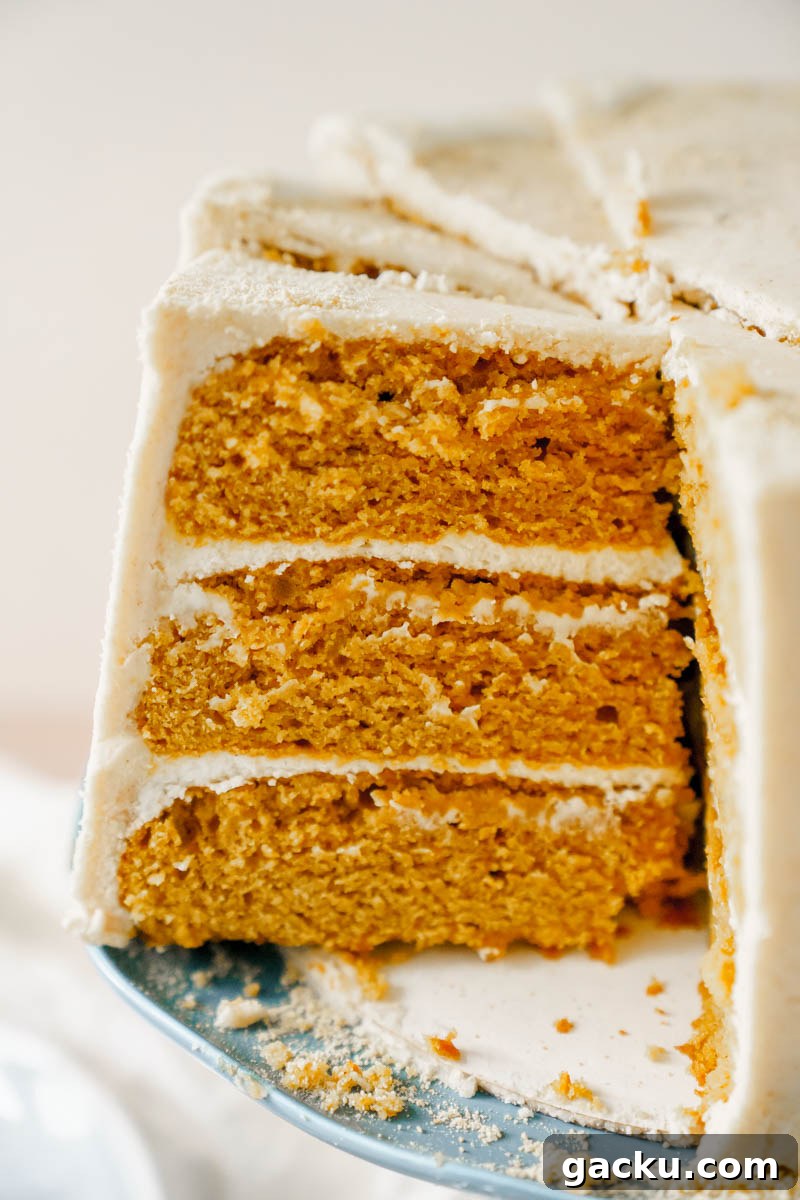 Ultimate Pumpkin Cheesecake Cake Recipe You’ll Crave 4 Pumpkin cake layer