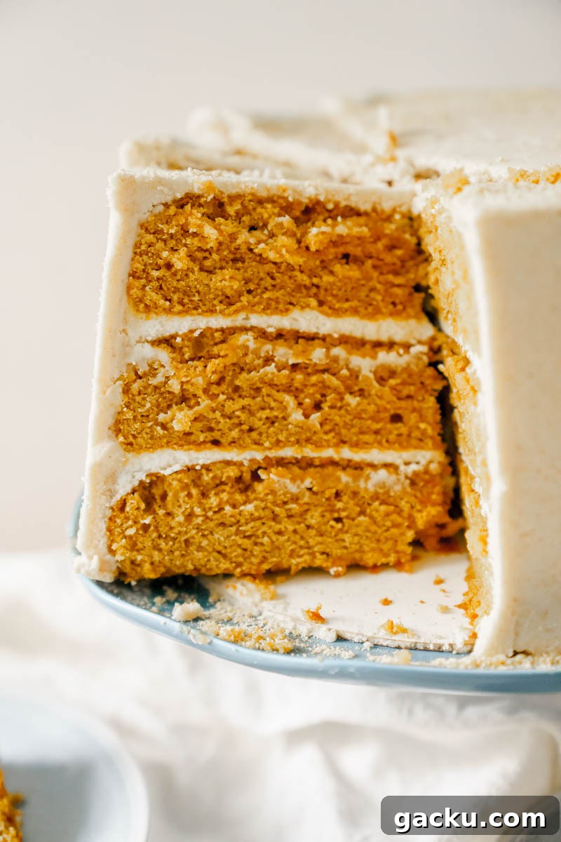 Ultimate Pumpkin Cheesecake Cake Recipe You’ll Crave 9 Frosted pumpkin cake