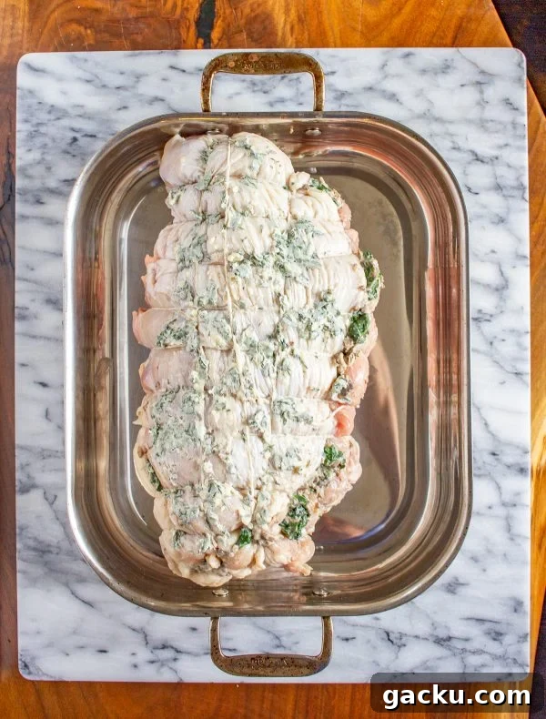 Mushroom and Spinach Stuffed Turkey Breast