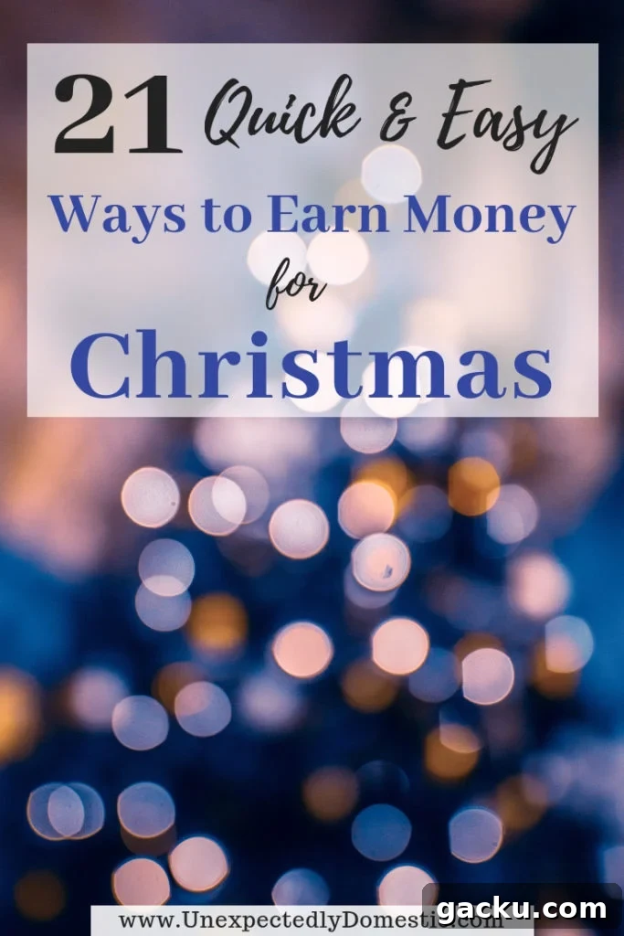 Earn money for Christmas