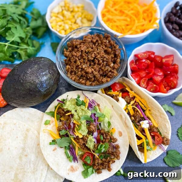Weeknight Taco Salad: 20-Minute Recipe for Busy Evenings 5 tvp vegetarian tacos