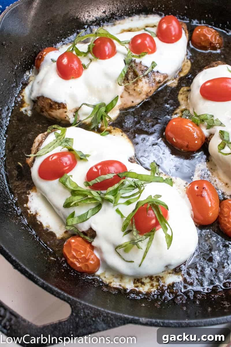 Keto Chicken Parmesan Casserole: Low-Carb Family Dinner 15 Baked Chicken Caprese