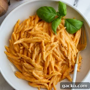Creamy Roasted Red Pepper Tofu Pasta Recipe 6 Pasta in roasted red pepper sauce