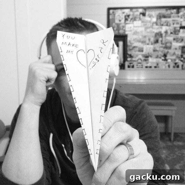 Valentine's Paper Airplane Ideas and Printable Templates 3 paper airplane in progress | NoBiggie.net