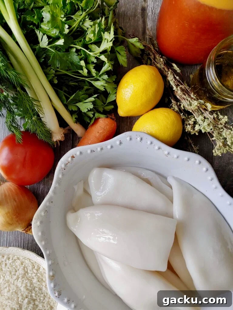 Greek-Style Stuffed Calamari Recipe with Lemon and Herbs 4 img 31243 3