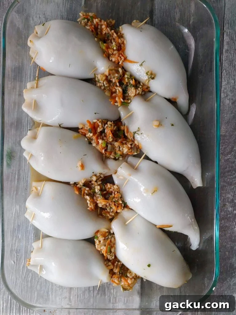 Greek-Style Stuffed Calamari Recipe with Lemon and Herbs 6 img 31243 5