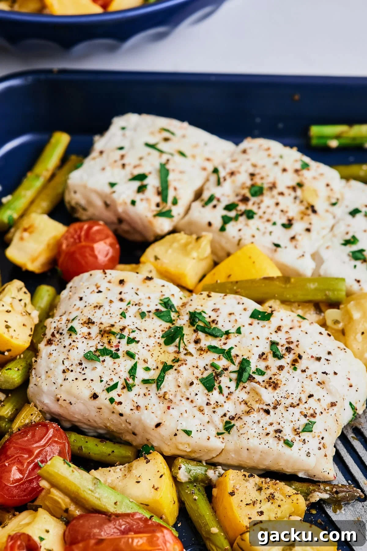 Oven-Baked Halibut with Roasted Vegetables and Lemon Herbs 6 img 32878 5