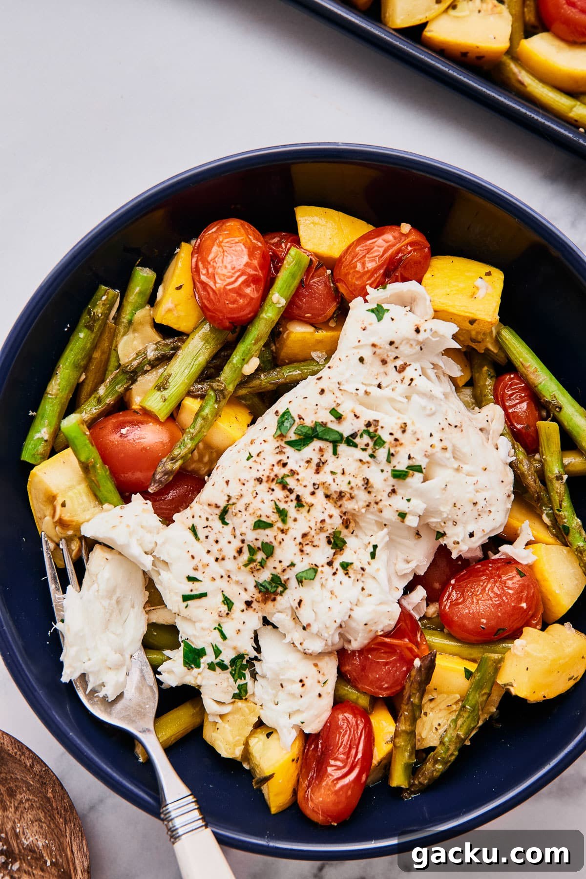 Oven-Baked Halibut with Roasted Vegetables and Lemon Herbs 7 img 32878 6