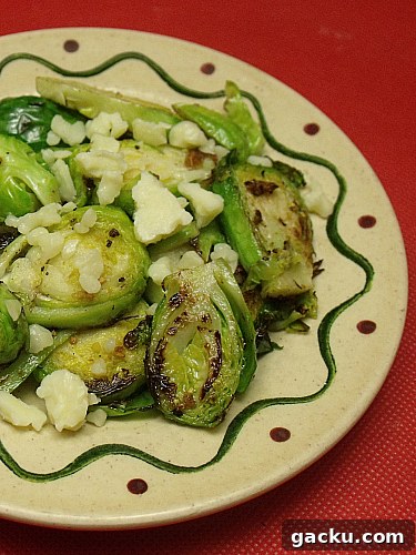 Brussels Sprouts with Asiago Cheese