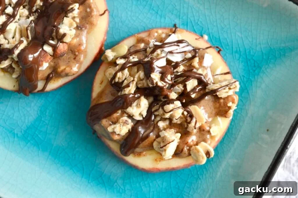 10 Gluten- and Dairy-Free Snacks: Delicious Recipes for Every Day 7 chocolate peanut butter granola apple bites
