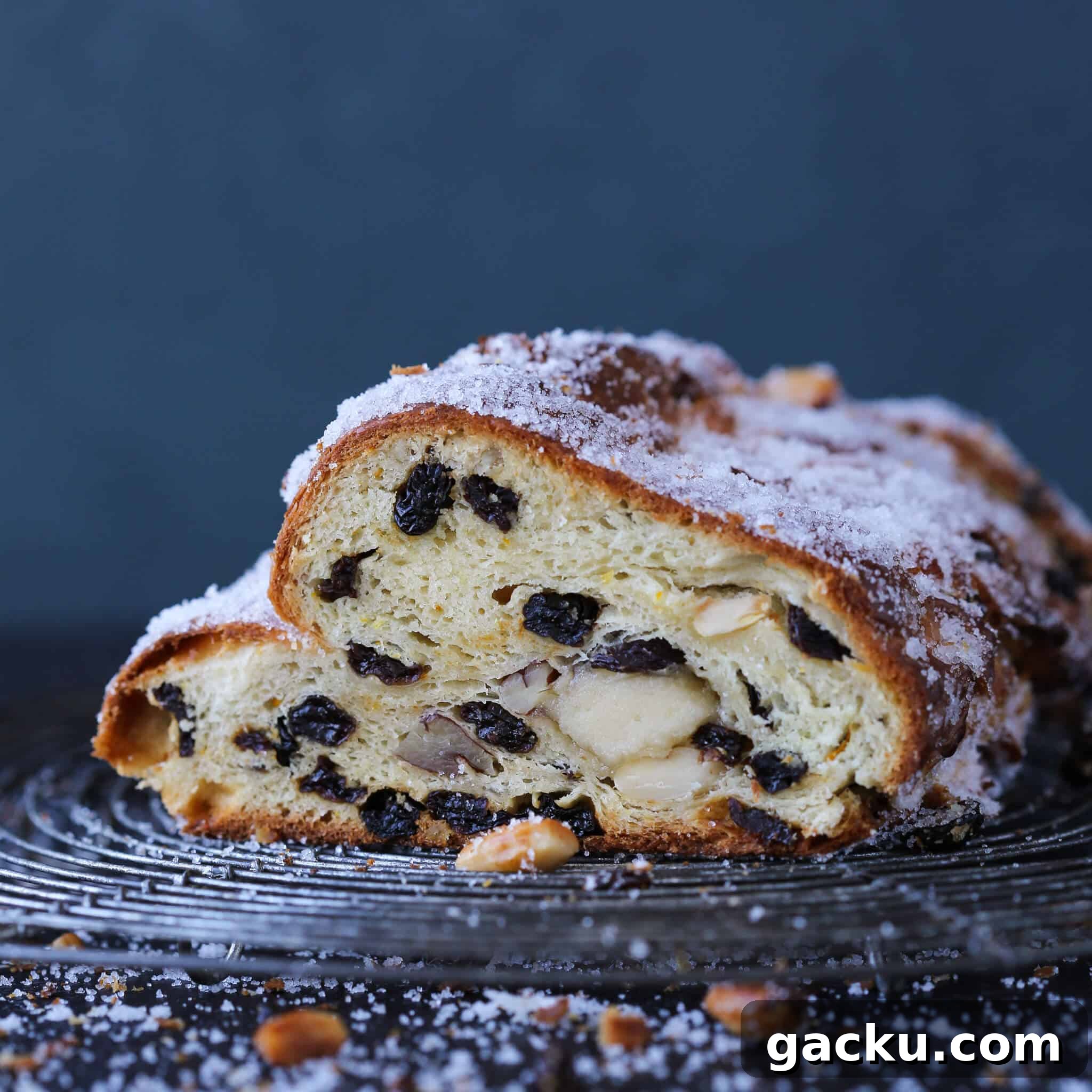 Classic German Stollen Recipe: Traditional Holiday Fruit Bread 8 Holiday Loaf Soft Inside