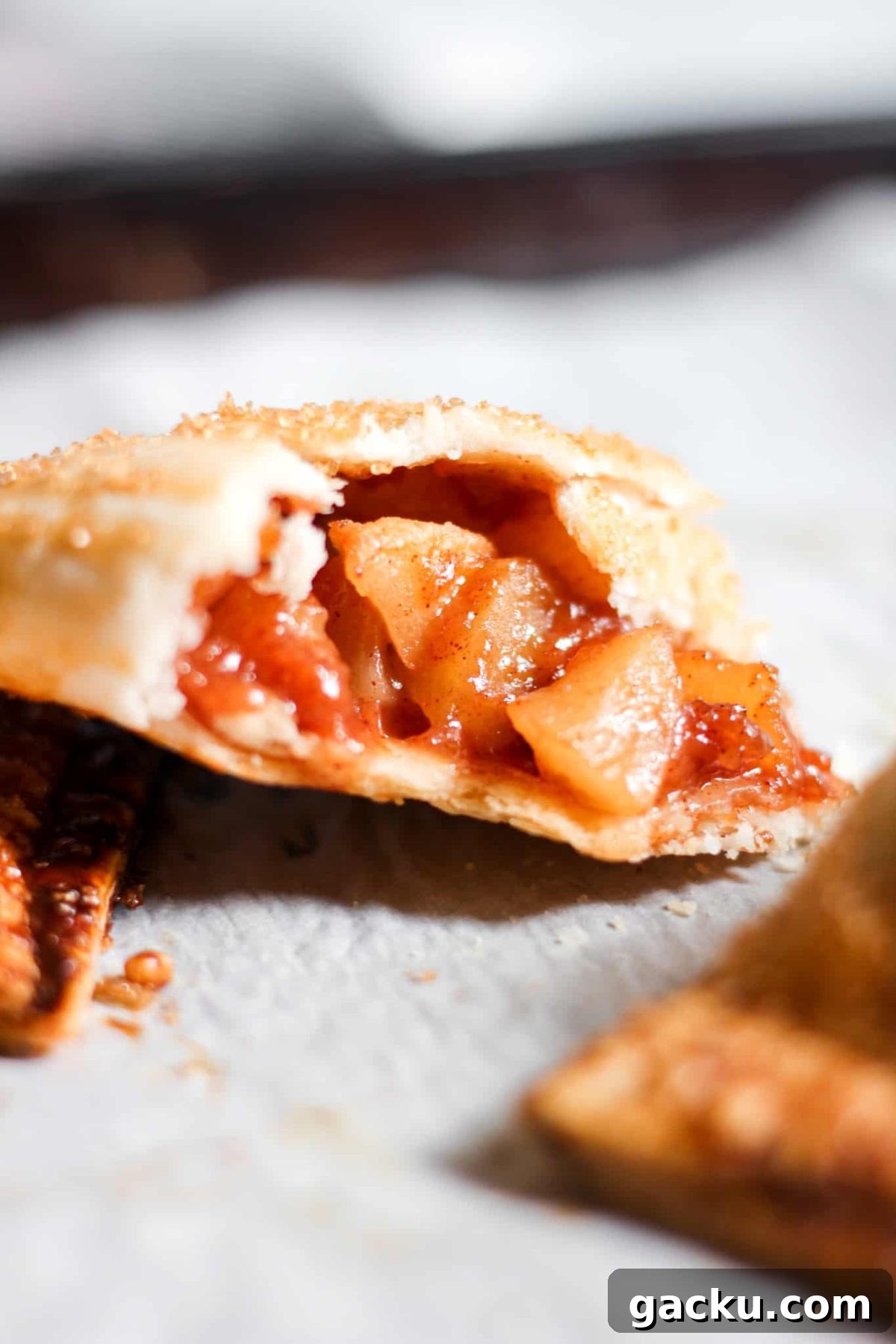 Healthy Individual Apple Pies with Turbinado Sugar and Sweet Baked Apple Filling