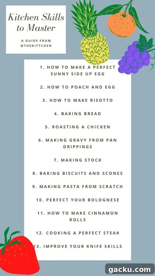 Essential Kitchen Techniques Every Home Cook Should Master 2 13 Kitchen Skills to Master to help you become a pro in the kitchen!