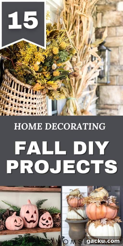 15 Fall DIY Home Decor Crafts to Transform Your Space 18 Pinterest graphic