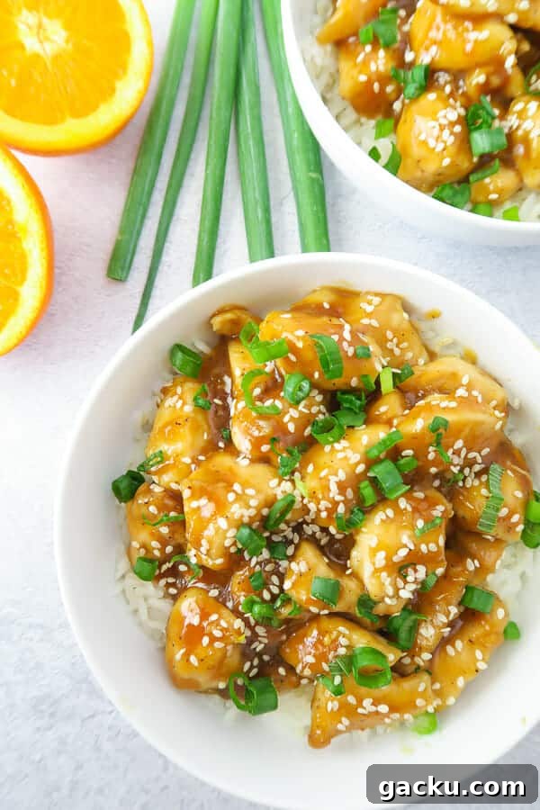 30-Minute Baked Orange Chicken (Low-Calorie, Crispy) 10 Baked Skinny Orange Chicken (Easy 30-Minute Meal)