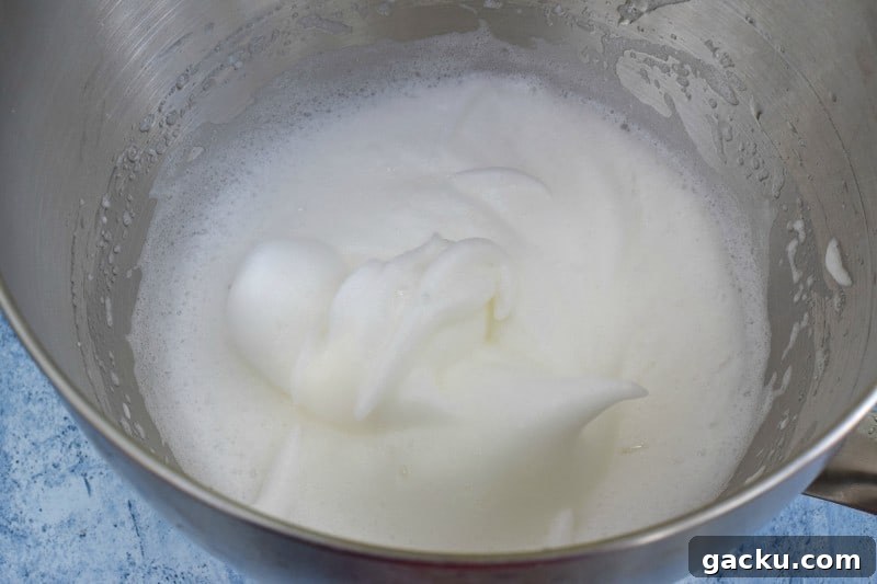 starting meringue