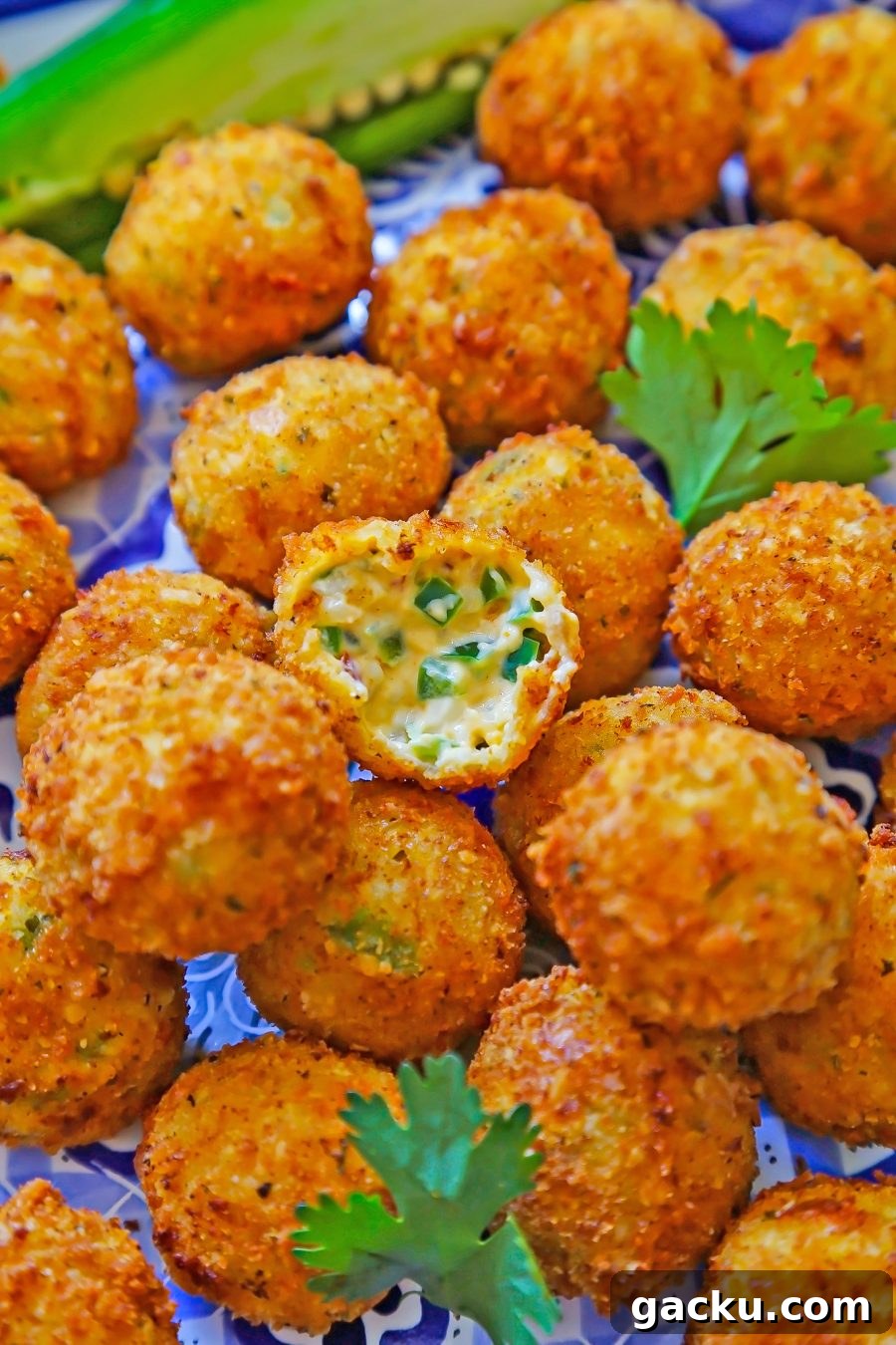 Plated popper bites
