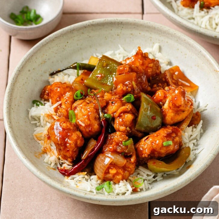 Indo-Chinese Basmati Fried Rice Recipe 16 Chilli Chicken