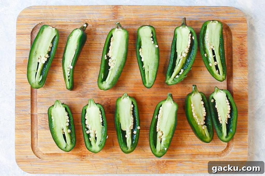 Crispy Air Fryer Jalapeño Poppers: Quick Appetizer Recipe 3 jalapeno peppers halved