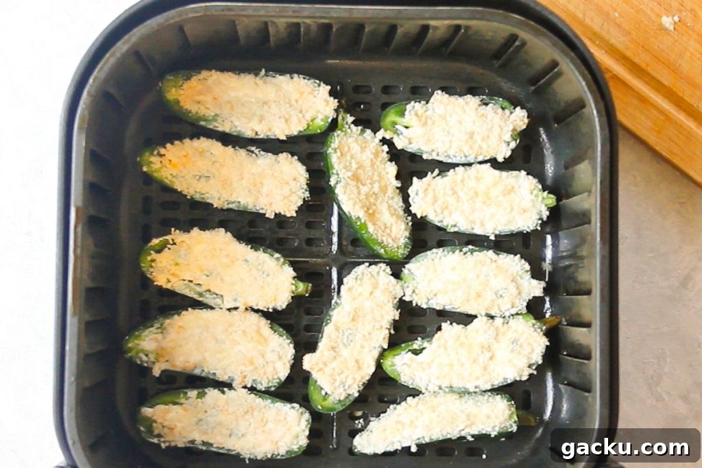 Crispy Air Fryer Jalapeño Poppers: Quick Appetizer Recipe 9 jalapeno poppers in the air fryer