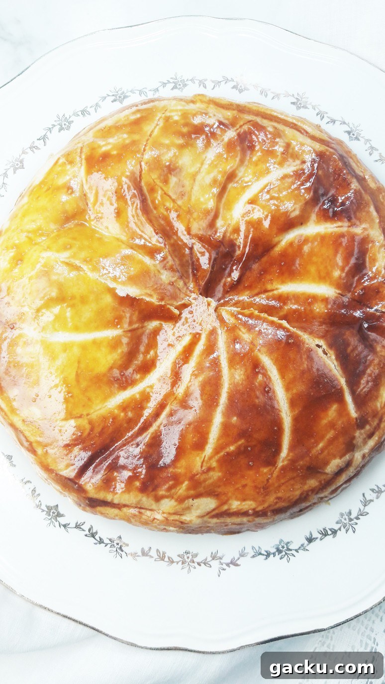 Caramelized Apple Galette des Rois Recipe — Rustic French King Cake 6 Caramelized apple galette des rois. | ahedgehoginthekitchen.com