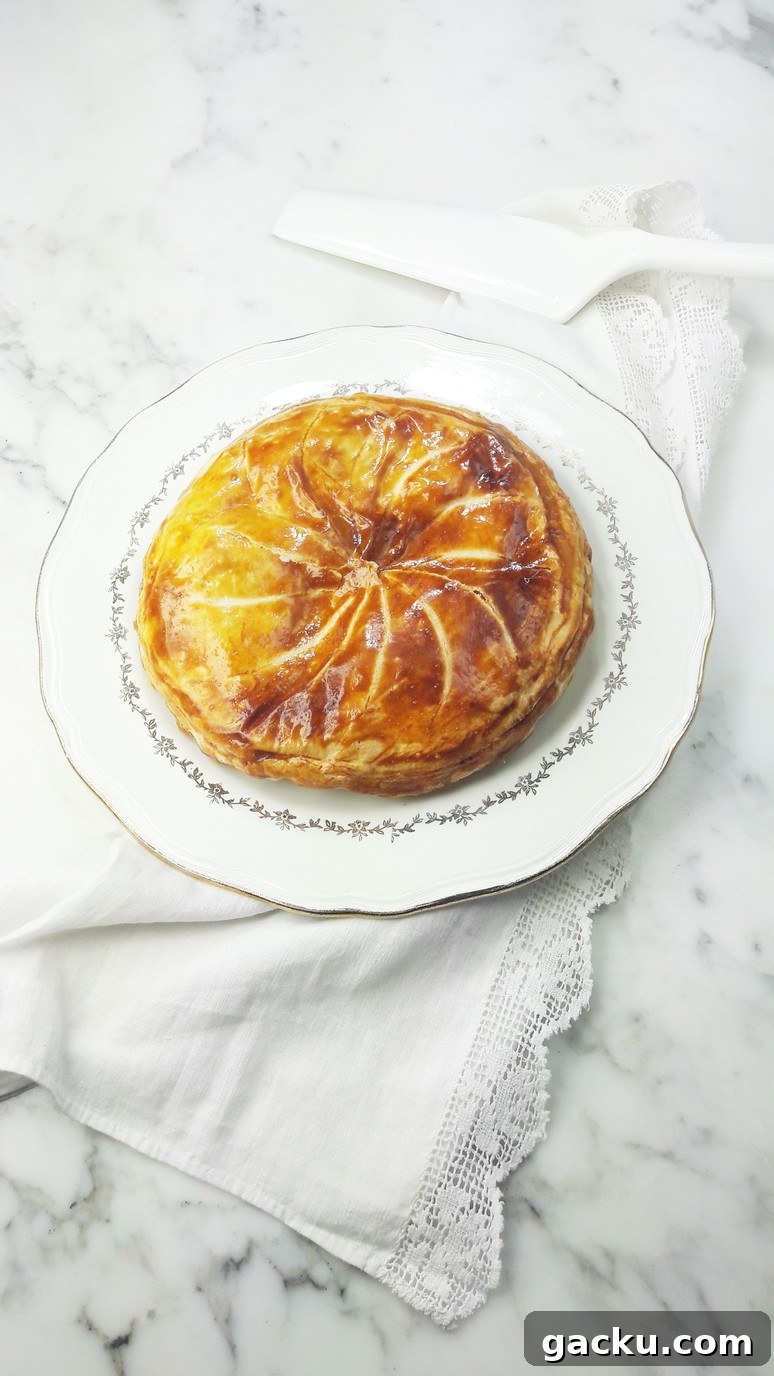 Caramelized Apple Galette des Rois Recipe — Rustic French King Cake 7 Caramelized apple galette des rois. | ahedgehoginthekitchen.com