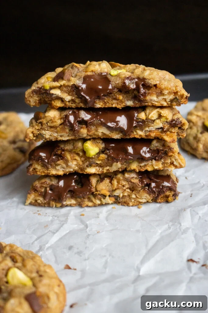 Salted Pistachio Chocolate Chunk Oatmeal Cookies Recipe 11 img 44871 10