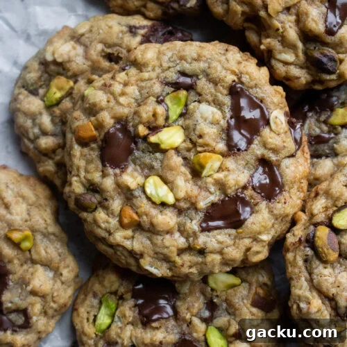 Salted Pistachio Chocolate Chunk Oatmeal Cookies Recipe 13 img 44871 12
