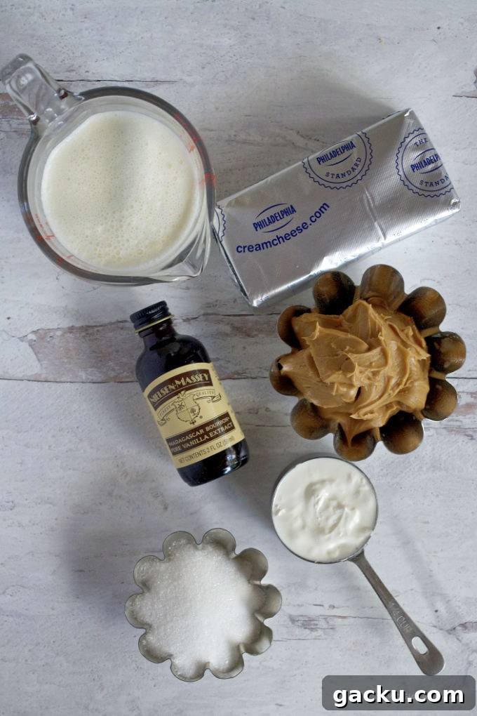 Mini Peanut Butter Espresso No-Bake Cheesecakes 11 ingredients for peanut butter cheesecake