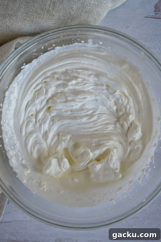 Mini Peanut Butter Espresso No-Bake Cheesecakes 12 whipped cream beat to stiff peaks in a bowl