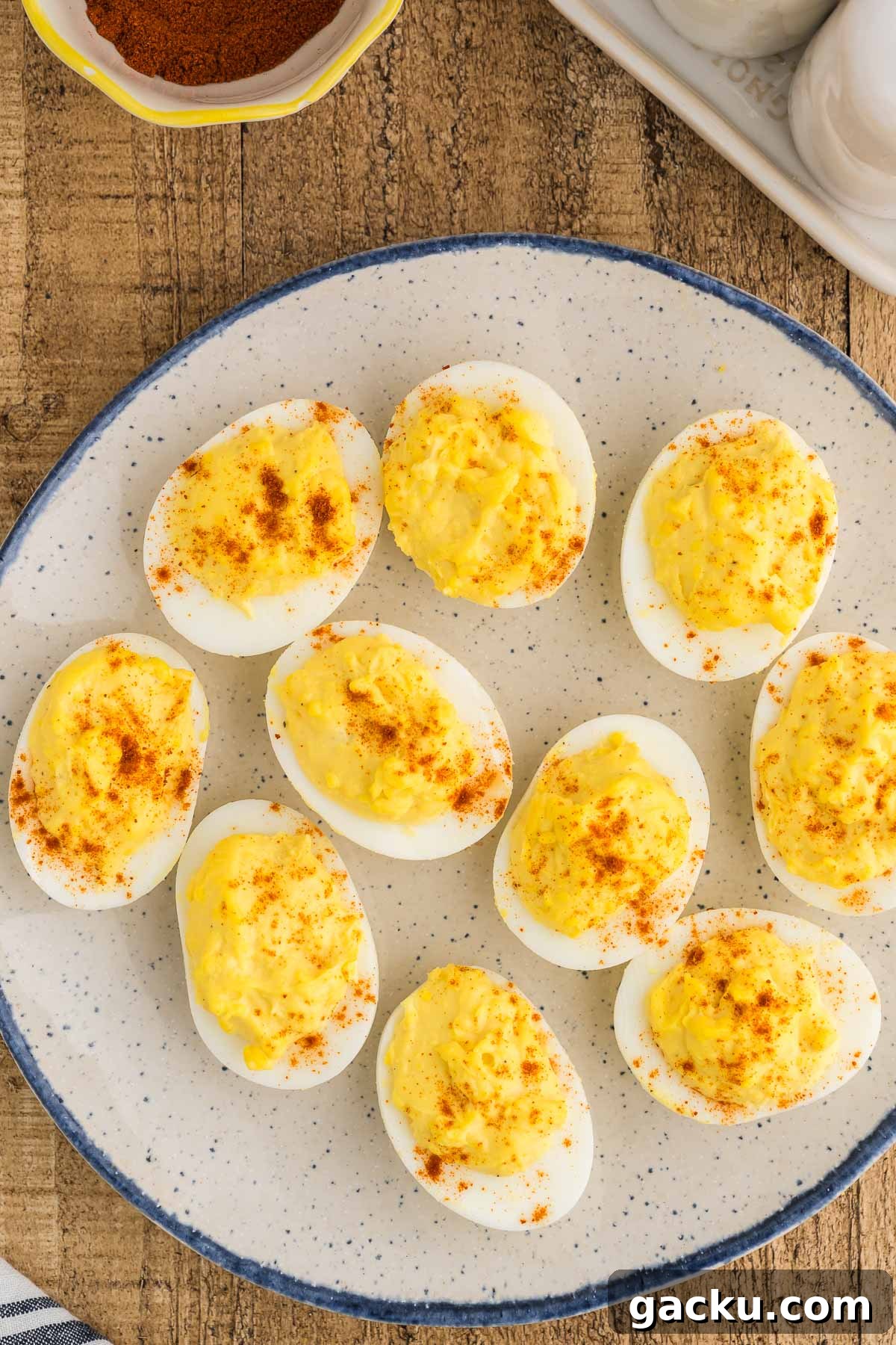 Million-Dollar Deviled Eggs Recipe: Rich, Creamy Party Classic 5 million dollar deviled eggs on a plate