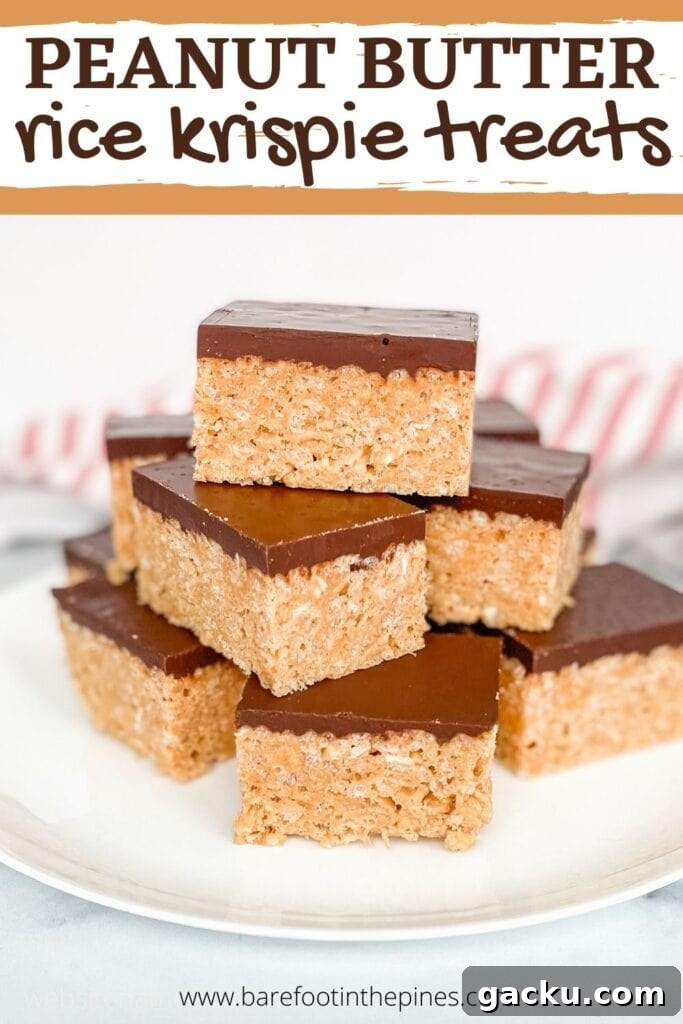 Save Peanut Butter Rice Krispie Treats to Pinterest