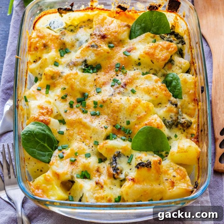 Ultimate Twice-Baked Potatoes Recipe for Crispy, Cheesy Potatoes 16 Spinach Potato Casserole Fresh from the Oven