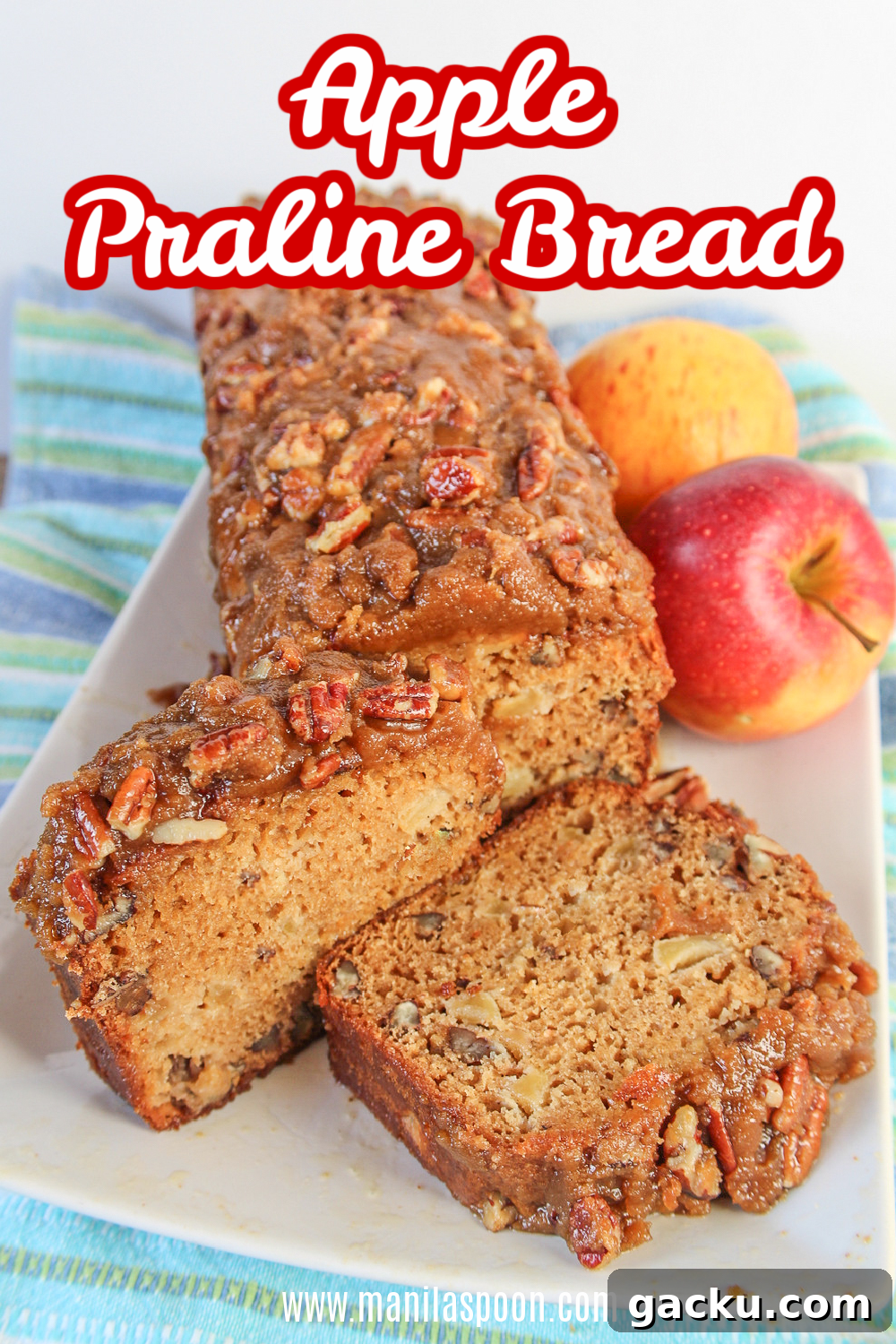 Apple Praline Bread made with brown sugar Brown sugar loaf