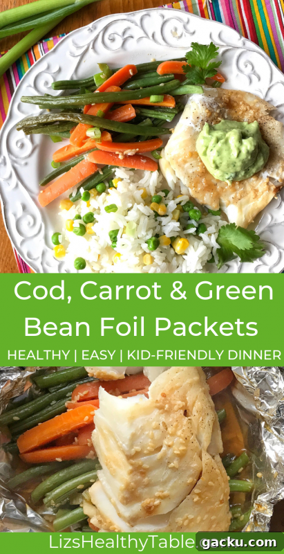 Cod, Carrot & Green Bean Foil Packets with Lime Avocado Sauce 8 img 55979 7
