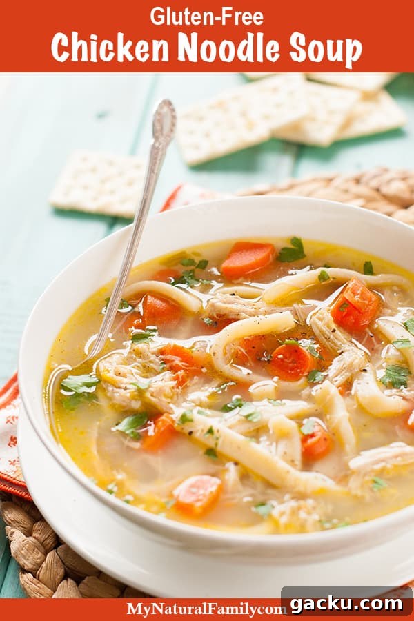 Crock Pot Gluten-Free Chicken Noodle Soup Recipe {Clean Eating, Dairy-Free}