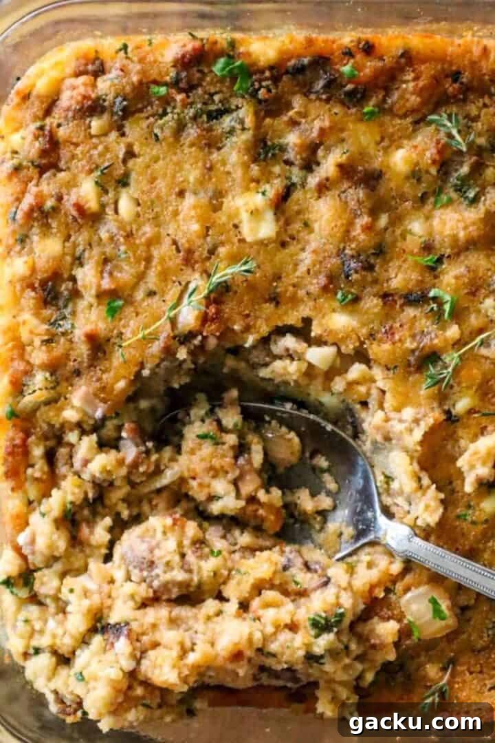 honey cornbread and sausage dressing