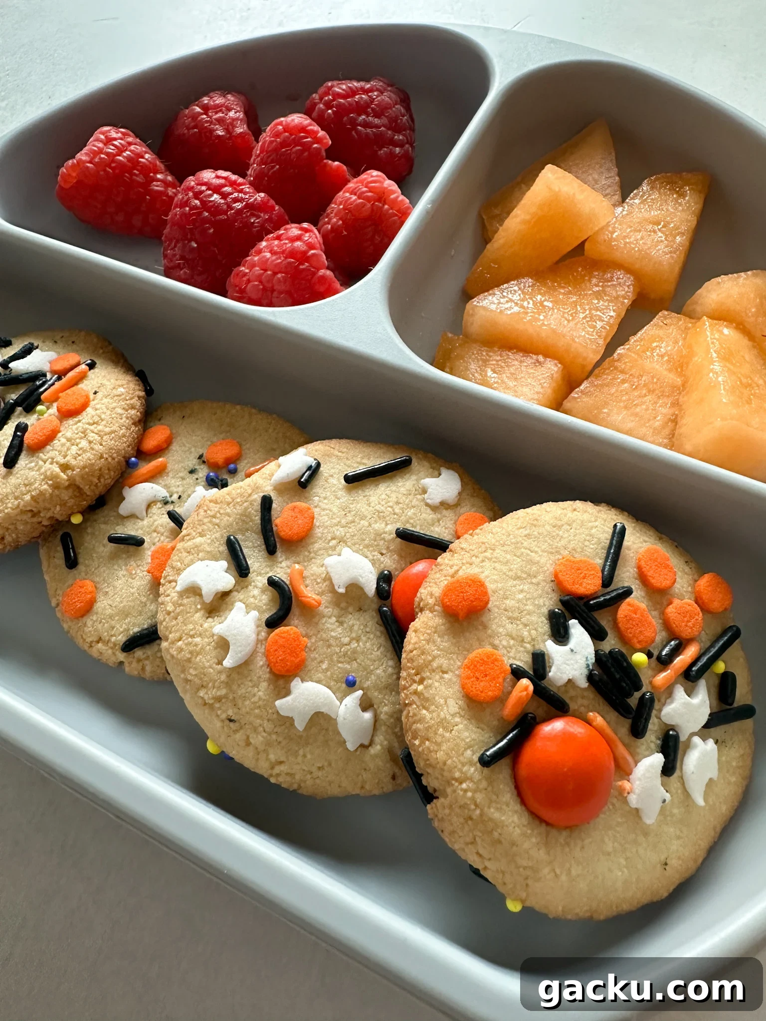Kid-Friendly Halloween Snack Ideas Kids Will Love 8 Maple almond halloween cookies.