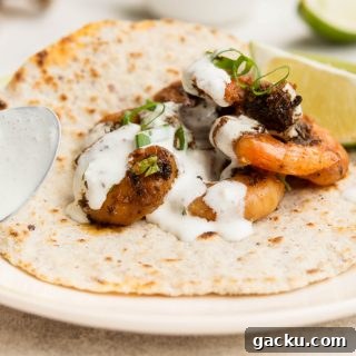 Spicy Blackened Shrimp Tacos with Cilantro Lime Slaw 8 Tortilla Served7